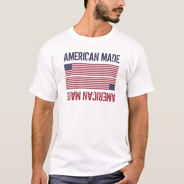 Camiseta American Made, Bandeira dos Estados Unidos (Frente)