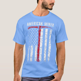 Camiseta American Miner Coal Gold