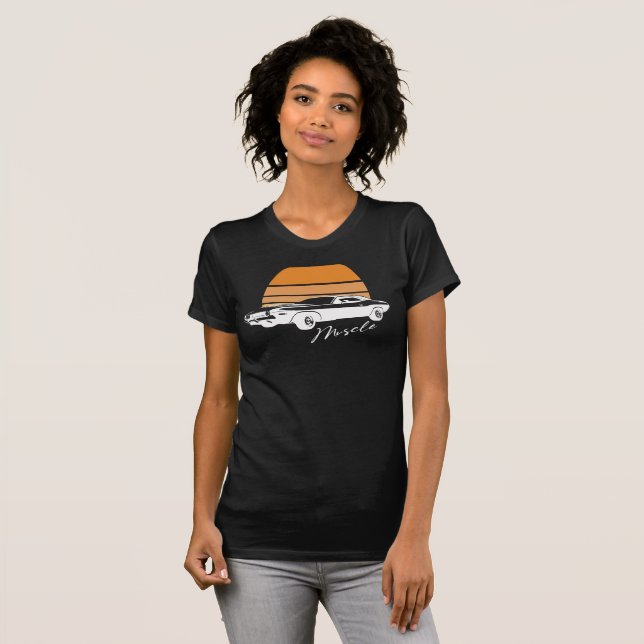Camiseta American Muscle Car Shirt – Men Women Adults Kids  (Frente Completa)