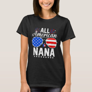 Camiseta American Nana Engraçado 4 De Julho Matando Família