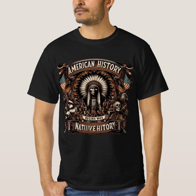 Camiseta American Native History (Frente)