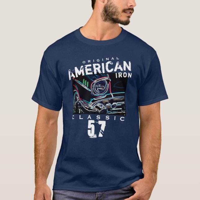 Camiseta American Original Iron Classic 57 Car (Frente)