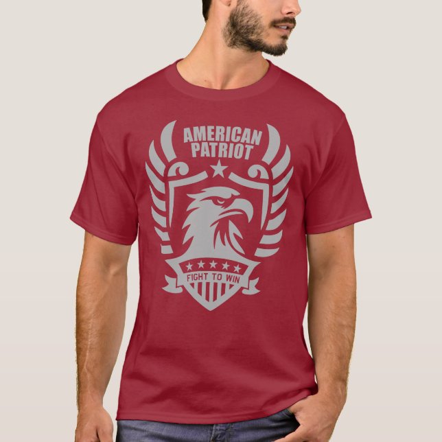 Camiseta American Patriot Tee - Jarhead Maroon (Frente)