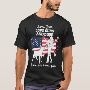 Camiseta American Patriotic Girl Algumas Meninas Adoram Arm