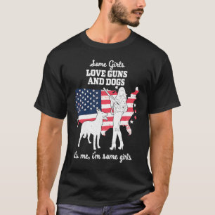Camiseta American Patriotic Girl Algumas Meninas Adoram Arm