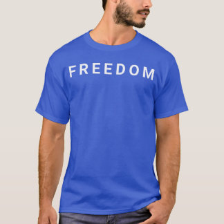 Camiseta American Patriotic Minimal Design Freedom