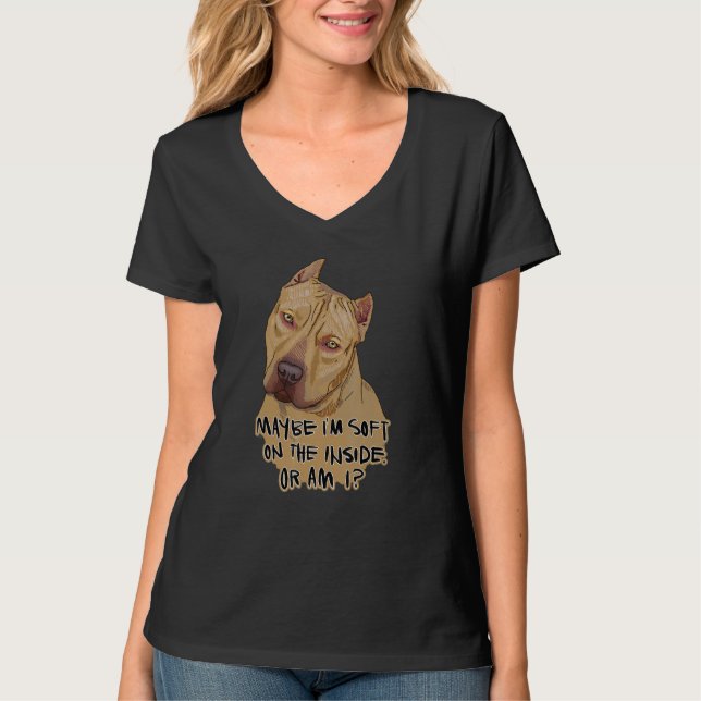 Camiseta American Pit Bull Terrier Talvez Eu Esteja Maciço  (Frente)