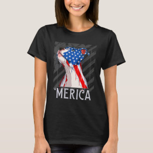 Camiseta American Pitbull 4 de Julho Merica Cachorro Ba