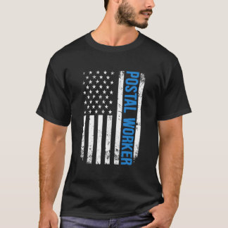 Camiseta American Postal Worker Usa Flag Mail 4Td Of J