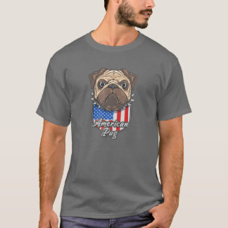 Camiseta AMERICAN PUG Tough Pug