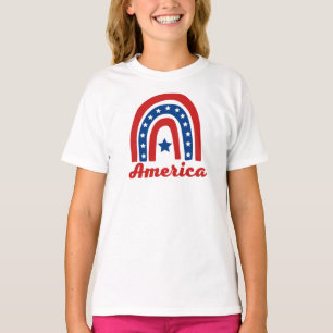Camiseta American Rainbow 4 de Julho
