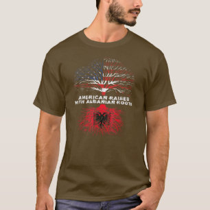 Camiseta American Raised with Albanian Roots Albânia