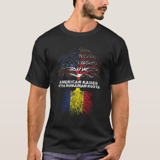 Camiseta American Raised With Romanian Roots