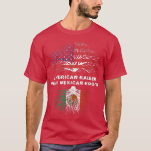 Camiseta American Raising com bandeira mexicana USA