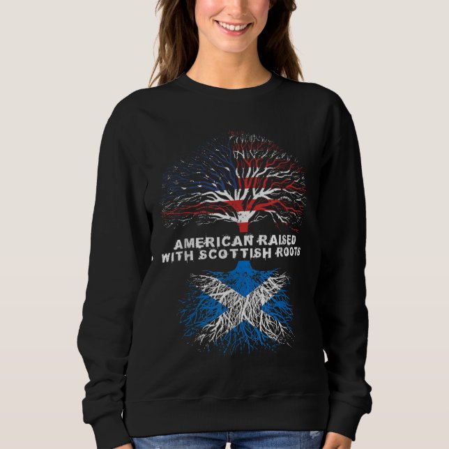 Camiseta American Raising com Scottish Roots Scotland (Frente)