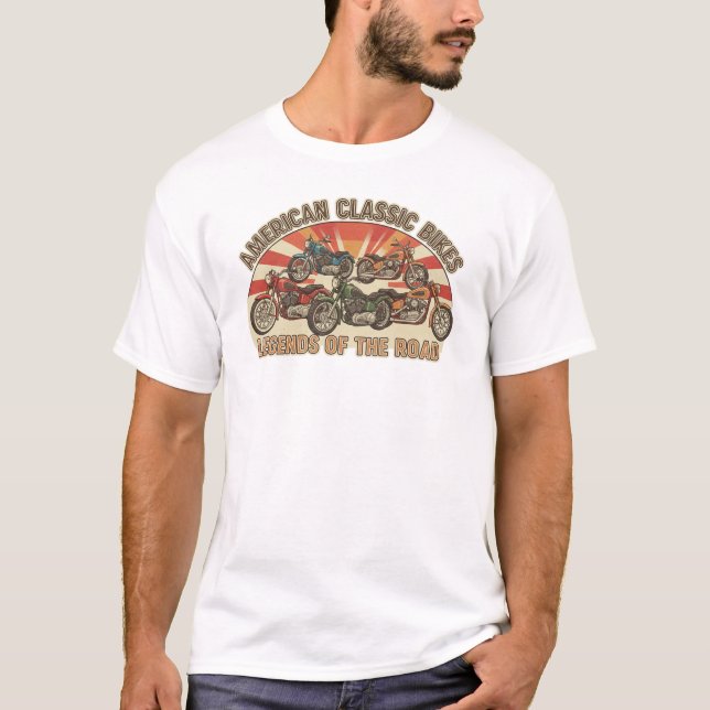 Camiseta American Retro Motorcycle Collection (Frente)