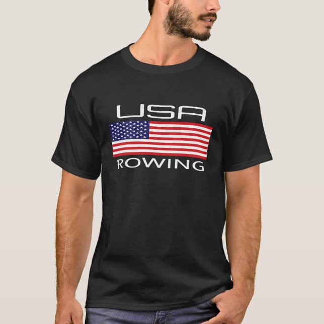 Camiseta American Rower Athlett USA Flag Pride Crew (Frente)
