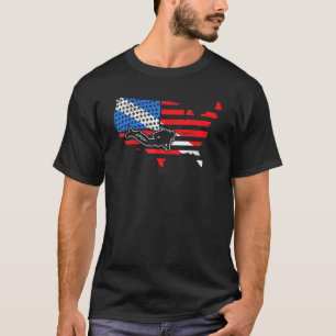 Camiseta American Scuba Diver Aquaholic Freediving Marine L