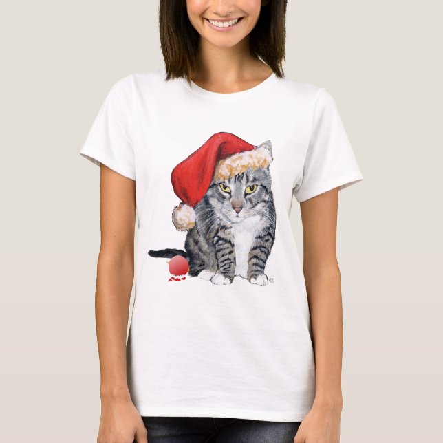 Camiseta American Shorthair -  Santa Claws (Frente)