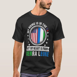 Camiseta American Sierre Leonean Flag Serra Leoa americano