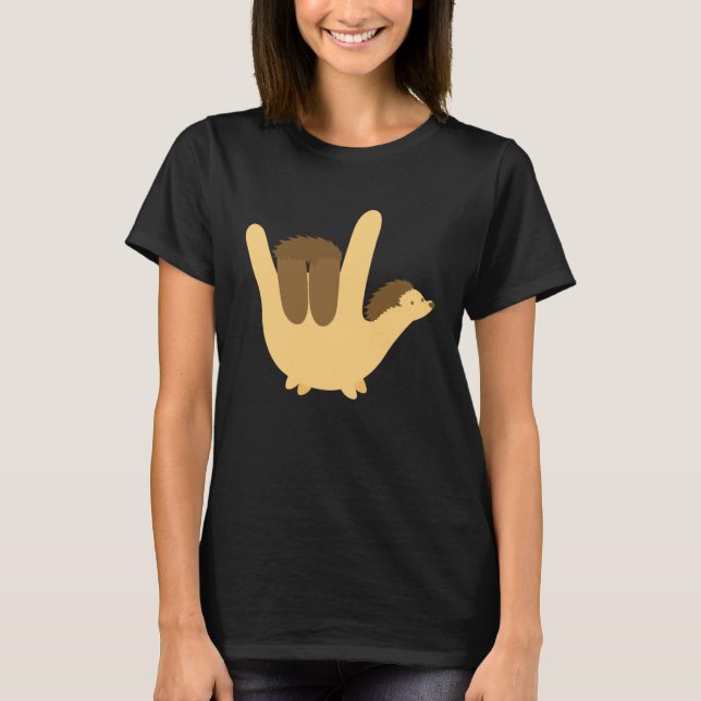 Camiseta American Sign Language I Love You Valentines  Kid (Frente)