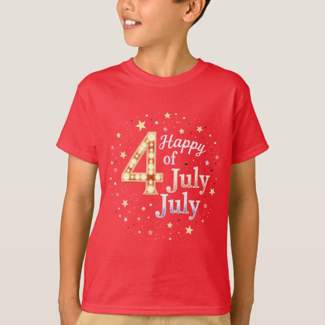 Camiseta American Soul: Classic 4th of July Vibes (Frente)