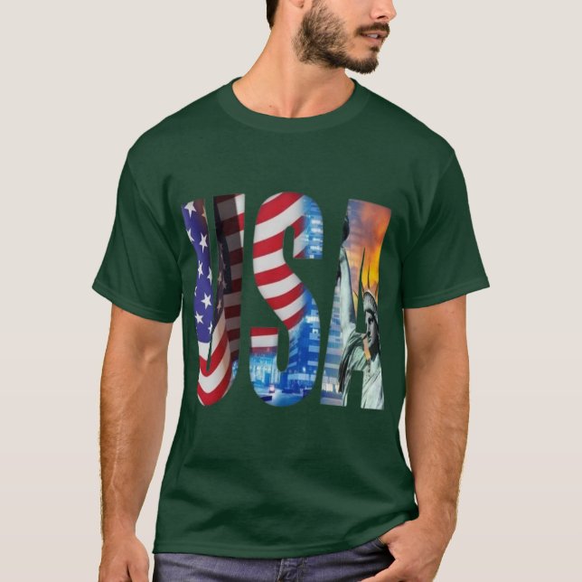 Camiseta American Spirit Bold Typography Tee (Frente)