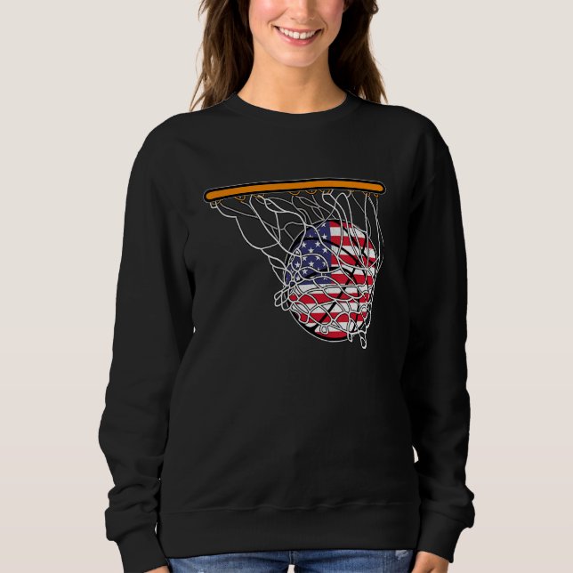 Camiseta American Sport Basketball Basket Ball USA Flag 4th (Frente)