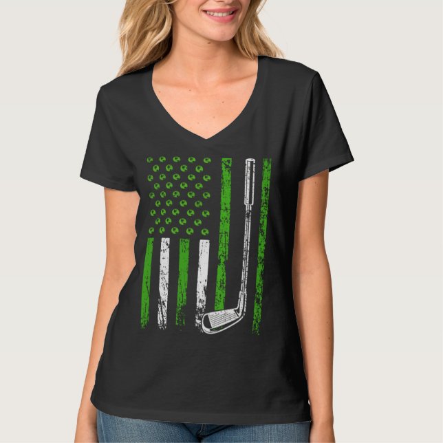 Camiseta American Sports Nature Flag Athletic Golf Club Ear (Frente)