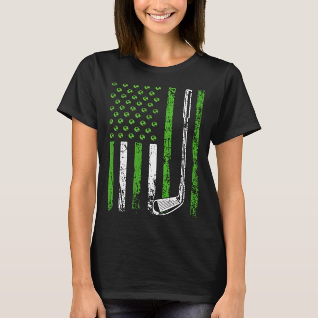 Camiseta American Sports Nature Flag Athletic Golf Club Ear (Frente)
