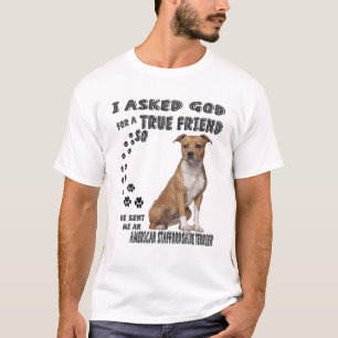 Camiseta American Staffordshire Terrier Cita Mãe Pai, Amst