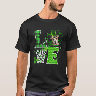 Camiseta American Staffy Shamrock Lucky Clover - Rua irland