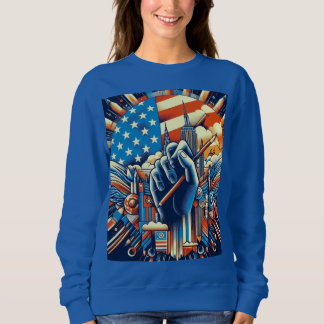 Camiseta American Style Hoodie – USA Trendy Everyday Wear