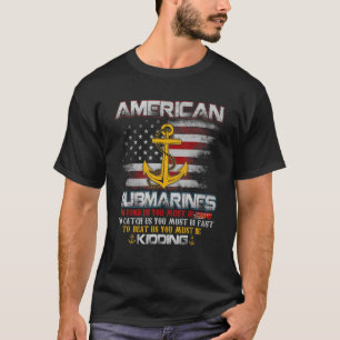 Camiseta American Submarines Service Veteran Submariner Fla