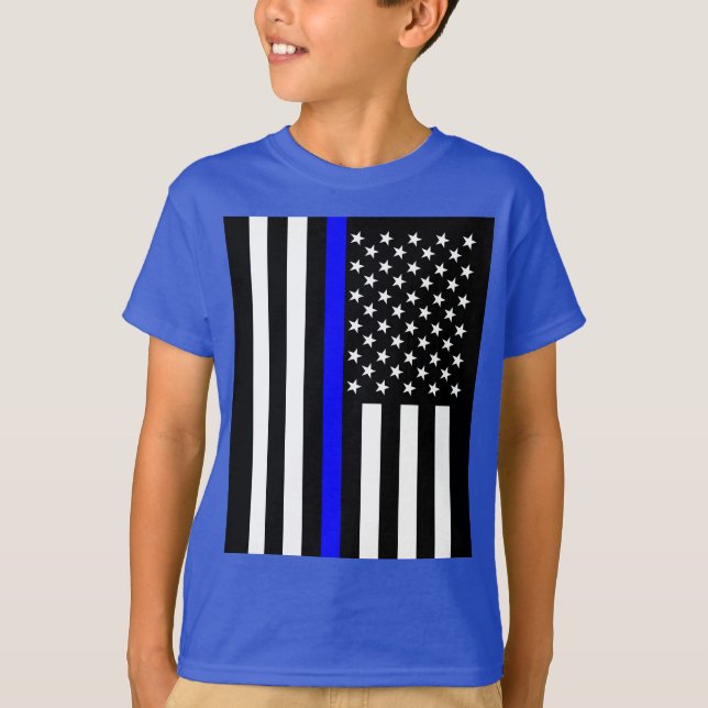 Camiseta American Thin Blue Line Graphic (Frente)