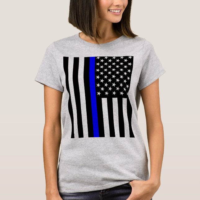 Camiseta American Thin Blue Line Graphic (Frente)