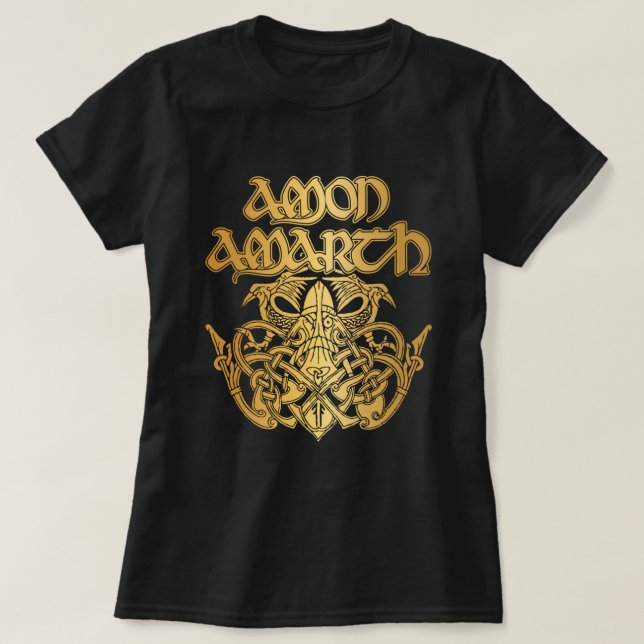 Camiseta American Tour Amon Amarth Fan Styled Design (Frente do Design)