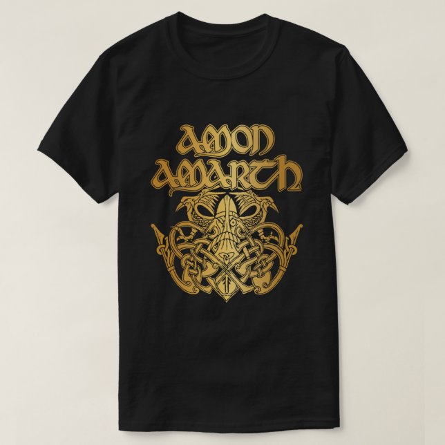 Camiseta American Tour Amon Amarth Fan Styled Design (Frente do Design)