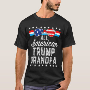 Camiseta American Trump Grandpa American Flag Sungs Trump