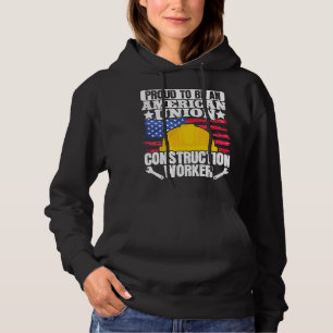 Camiseta American Union Construction Worker EUA Flag 4º