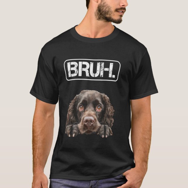 Camiseta American Water Spaniel Bruh Funny Dog Lover (Frente)