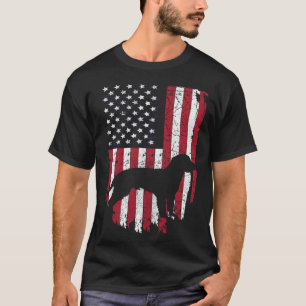 Camiseta American Water Spaniel Dog Mãe Pai 4 De Julho EUA