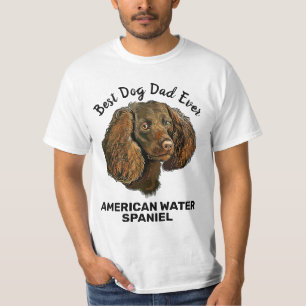 Camiseta American Water Spaniel é o melhor pai de cachorro