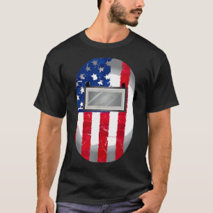Camiseta American Welder Us Flag Welding Hood Gift J4tb0