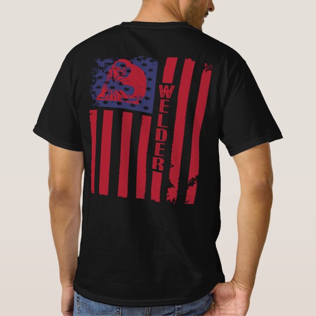 Camiseta American Welders Proud Welder Gift (Verso)