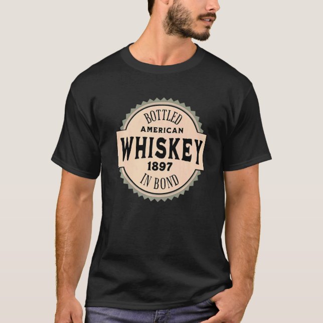 Camiseta American Whiskey Bottled In Bond   (Frente)