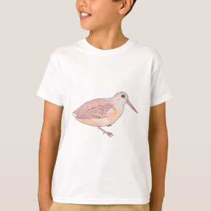 Camiseta American Woodcock espécies de aves aquáticas