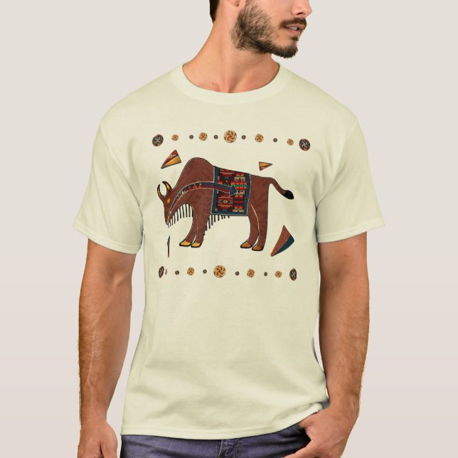 Camiseta Americana 3D do Bison (Frente)