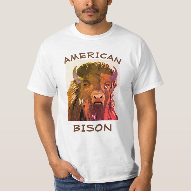 Camiseta Americana Bison Buffalo (Frente)