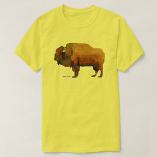 Camiseta Americana Buffalo (Bison) Watercolor